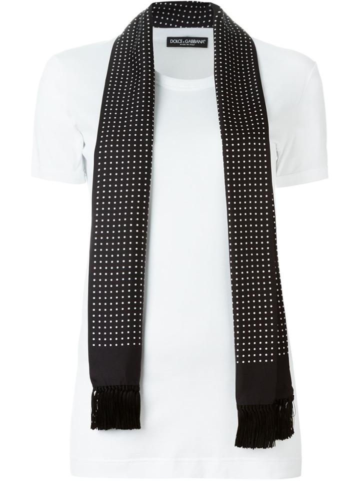Dolce & Gabbana Scarf Detail T-shirt - White