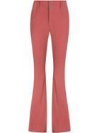 Flared Trousers - Women - Polyester/spandex/elastane/viscose - 38, Pink, Polyester/spandex/elastane/viscose, Lilly Sarti