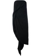 Rick Owens Strapless Asymmetric Dress