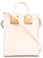 Sophie Hulme Albion Tote, Women's, Pink/purple, Leather/brass