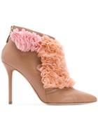 Malone Souliers Fluffy Frill Tulle Detail Boots - Pink & Purple
