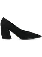 Prada Curved Heel Pumps - Black