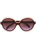 Emilio Pucci - Round Shaped Sunglasses - Women - Acetate/metal (other) - One Size, Pink/purple, Acetate/metal (other)