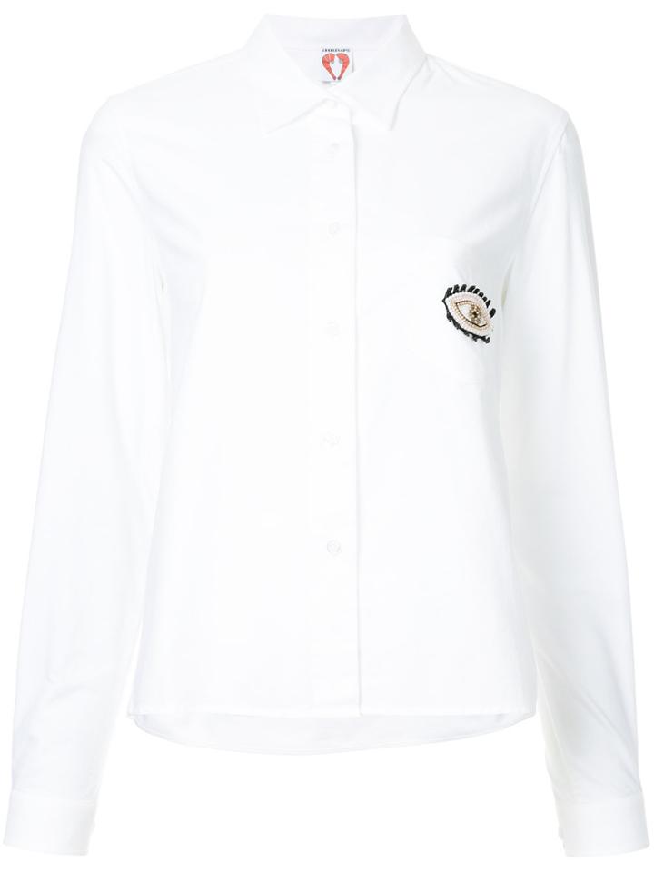 Shrimps Wonky Beaded Eye Shirt - White