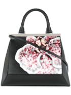 Demanumea Floral Print Tote Bag - Black