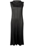 Pleats Please By Issey Miyake - Sleeveless Dress - Women - Polyester - 3, Black, Polyester