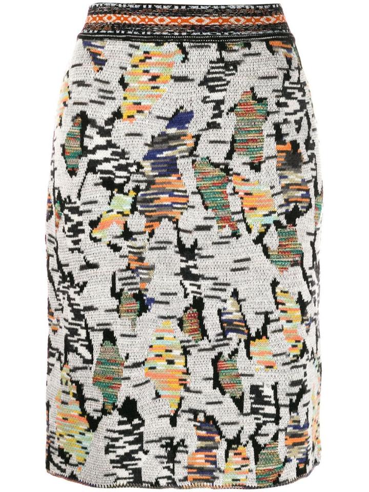 Missoni Abstract Pattern Skirt - White
