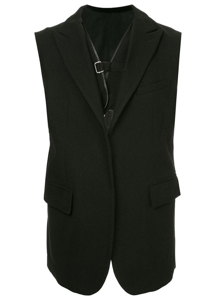 Takahiromiyashita The Soloist D-ring Buckle Vest - Black