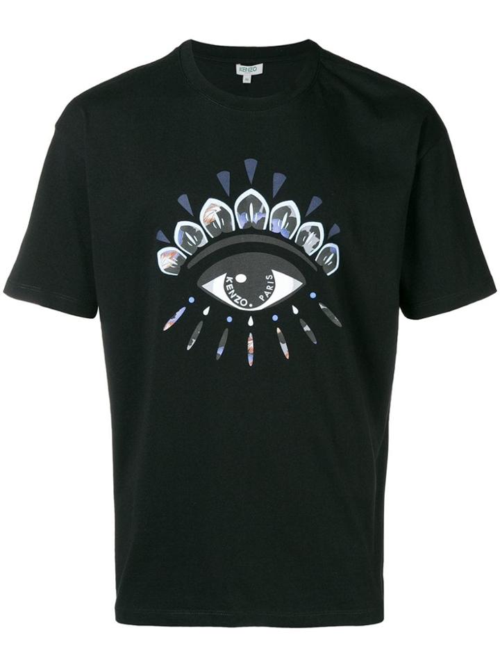 Kenzo Indonesian Flower Eye T-shirt - Black