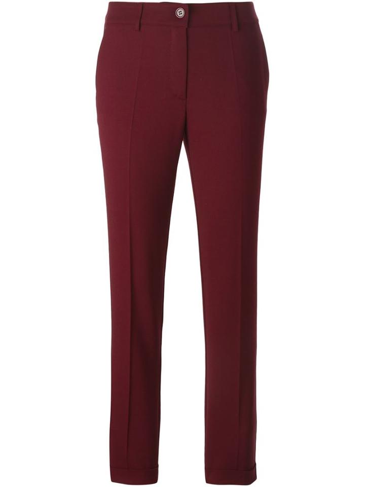 P.a.r.o.s.h. Tailored Trousers, Women's, Size: Medium, Red, Spandex/elastane/virgin Wool