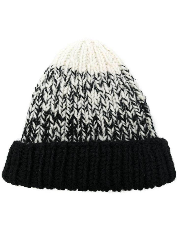 Junya Watanabe Man Colour-block Beanie - Black