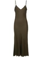 Organic By John Patrick Long Bias Slip Dress - Green