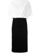 Rossella Jardini Bat-wing Sleeve Dress, Women's, Size: 44, White, Viscose/spandex/elastane