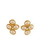 Chanel Vintage Pearl Cluster Clip-on Earrings