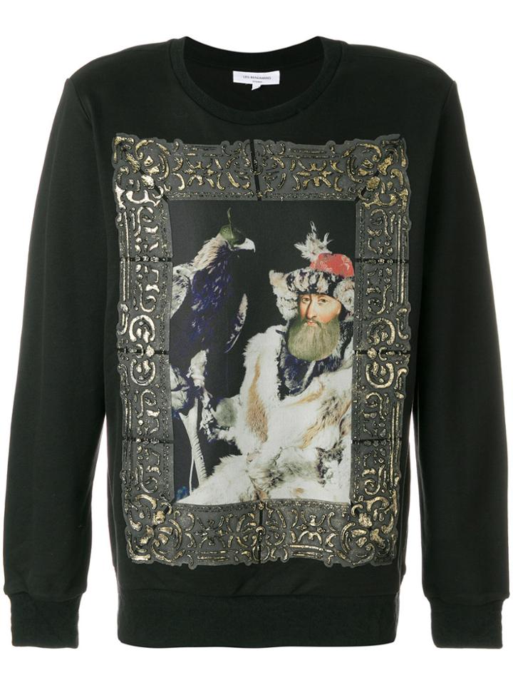 Les Benjamins Printed Long Sleeved Jumper - Black