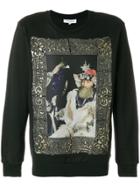 Les Benjamins Printed Long Sleeved Jumper - Black