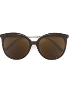 Bottega Veneta Round Frame Sunglasses, Adult Unisex, Black, Acetate/titanium