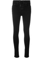 Rag & Bone /jean Lace-up Skinny Jeans, Women's, Size: 27, Black, Cotton/polyurethane