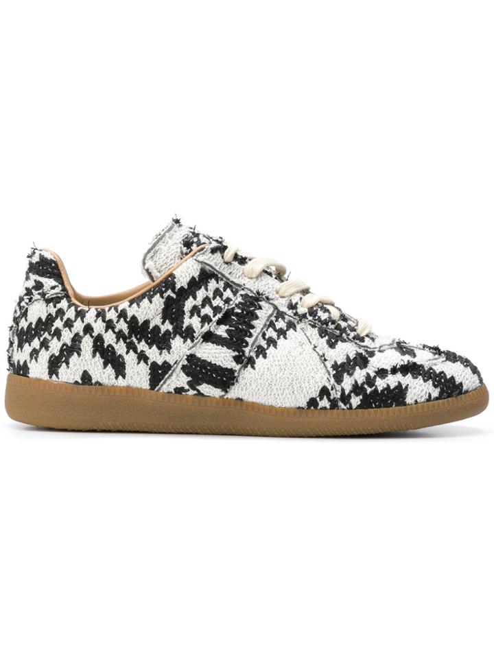 Maison Margiela Leather Low-top Trainers - White