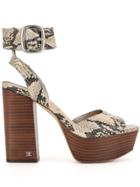 Sam Edelman Snakeskin-effect Sandals - Neutrals