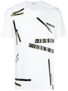 Versace Collection Logo Stripe T-shirt - White