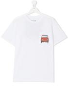 Mc2 Saint Barth Kids Teen Car Logo T-shirt - White