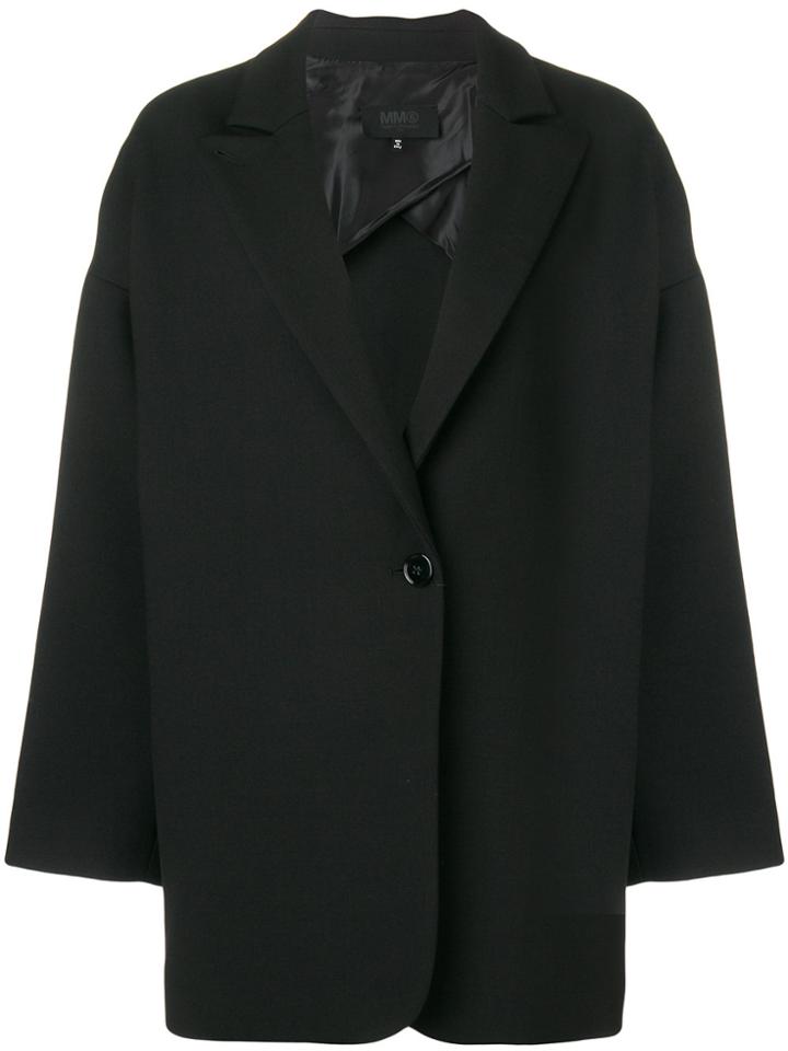 Mm6 Maison Margiela Long Line Blazer - Black