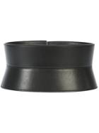 Oscar De La Renta Wide Kimono Belt - Black
