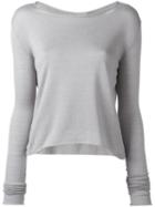Kristensen Du Nord Crew Neck Jumper, Women's, Size: 1, Grey, Cotton/cashmere