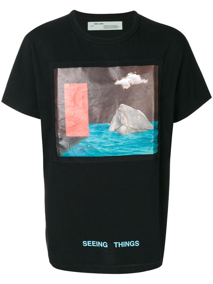 Off-white Painting Print T-shirt - Black