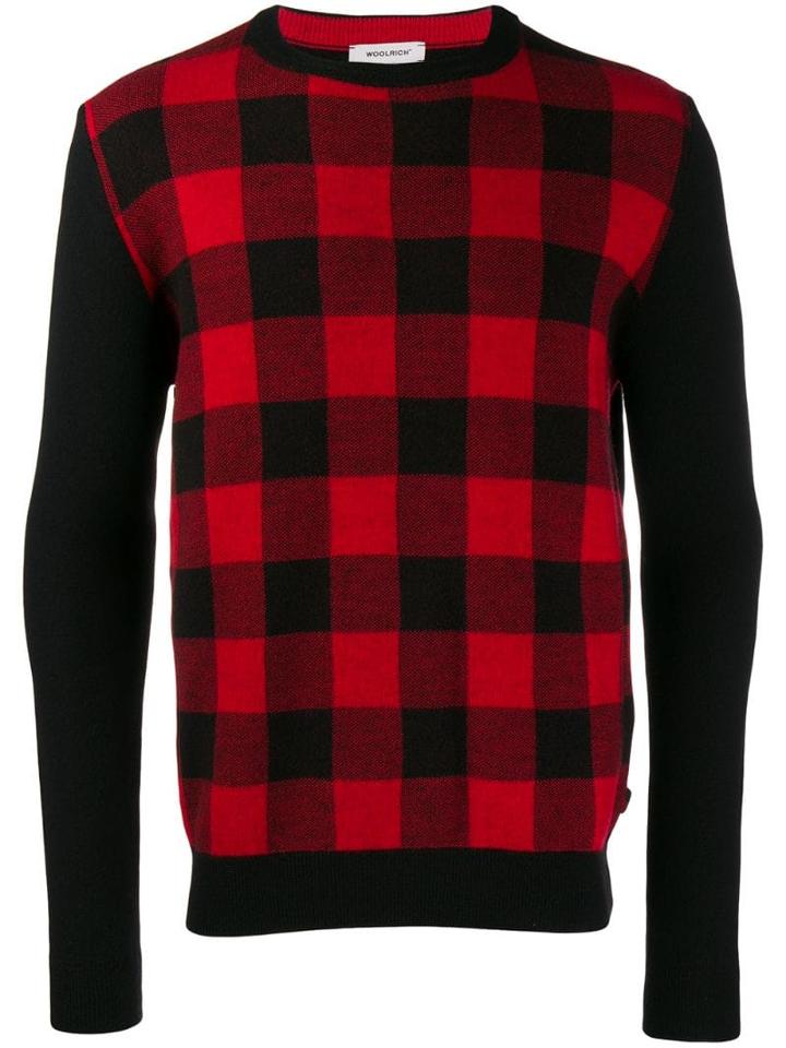 Woolrich Slim-fit Check Jumper - Black