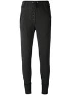 Isabel Marant Étoile Buttoned Sweatpants, Women's, Size: Medium, Black, Cotton