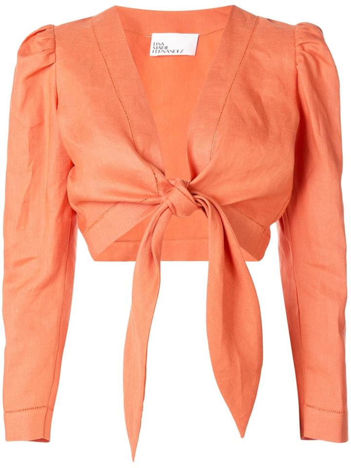 Lisa Marie Fernandez Cropped Top - Orange