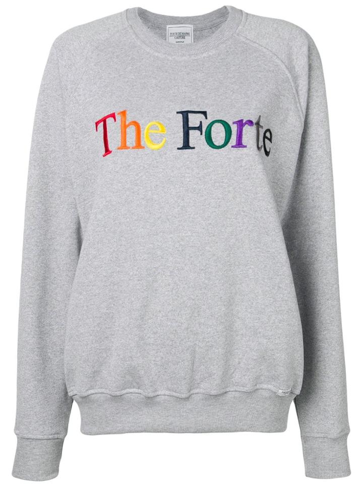 Forte Dei Marmi Couture Classic Logo Jersey Sweater - Grey