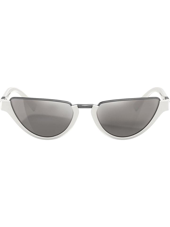 Versace Eyewear Cat Eye Sunglasses - White
