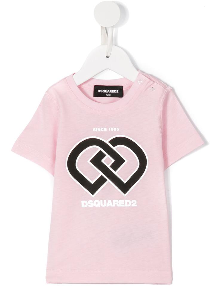 Dsquared2 Kids - Logo Print T-shirt - Kids - Cotton - 36 Mth, Pink/purple