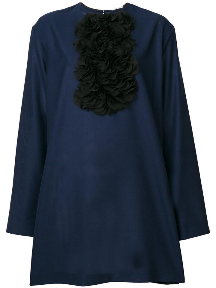 Lardini Rouched Front Dress - Blue