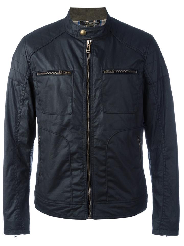 Belstaff Weybridge 2017 Jacket, Men's, Size: 48, Black, Cotton/viscose