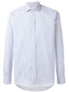 Etro - Checked Shirt - Men - Cotton - 38, Blue, Cotton
