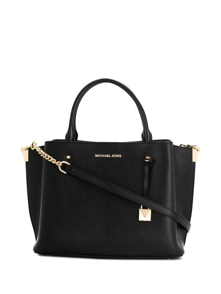 Michael Michael Kors Pebbled Leather Tote Bag - Black