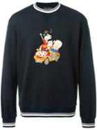 Dolce & Gabbana Family Men Embroidered Sweatshirt, Size: 48, Blue, Cotton