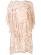 See By Chloé Printed Layered Dress - Neutrals