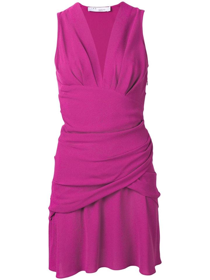 Iro Ruched Detail Dress - Pink