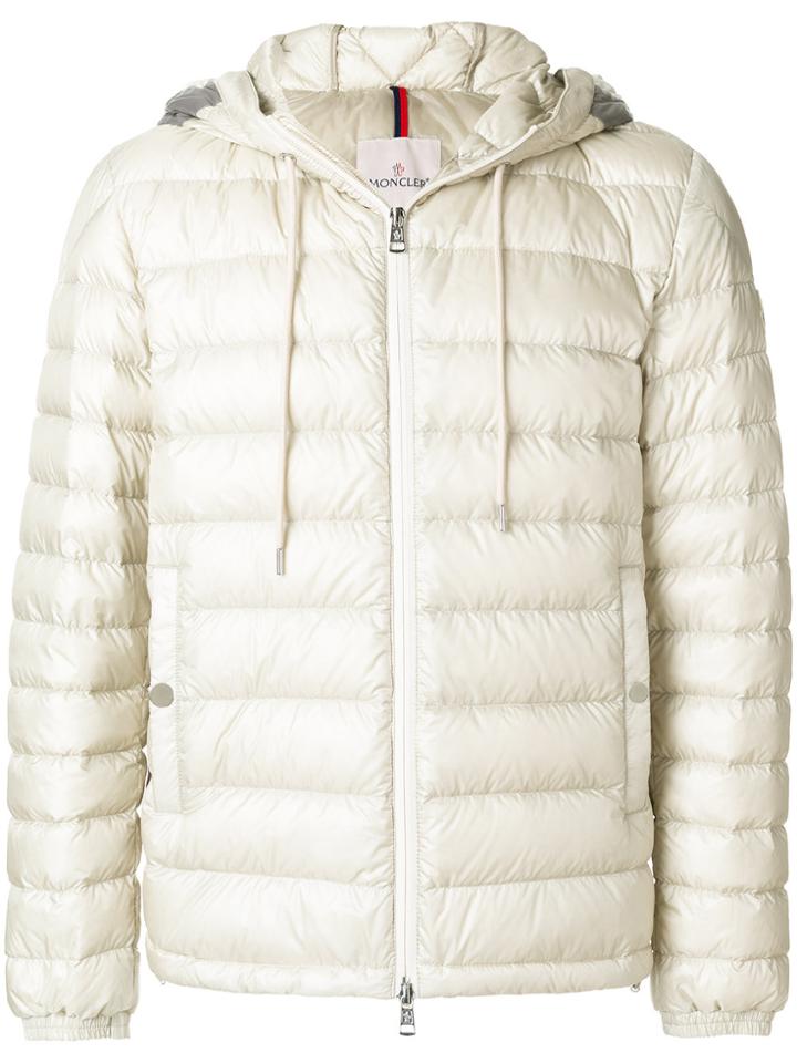 Moncler Hooded Padded Jacket - Nude & Neutrals