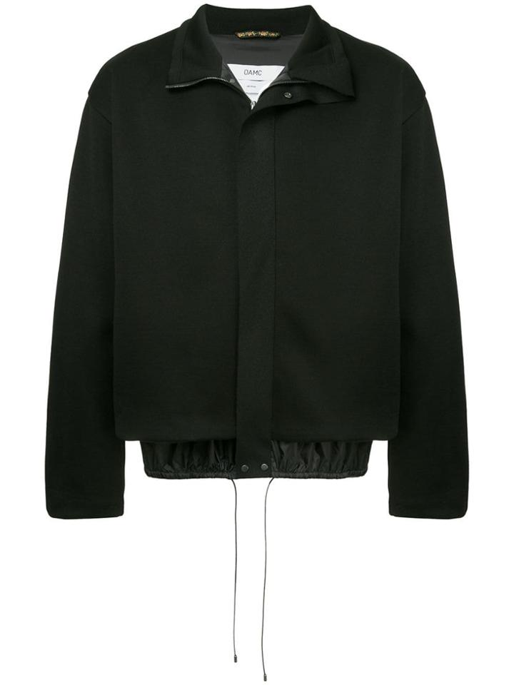 Oamc Zipped Bomber Jacket - Black