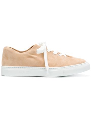 Soloviere Lace-up Sneakers - Nude & Neutrals