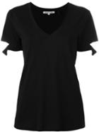 Helmut Lang Slashed Sleeve T-shirt, Women's, Size: Medium, Black, Cotton