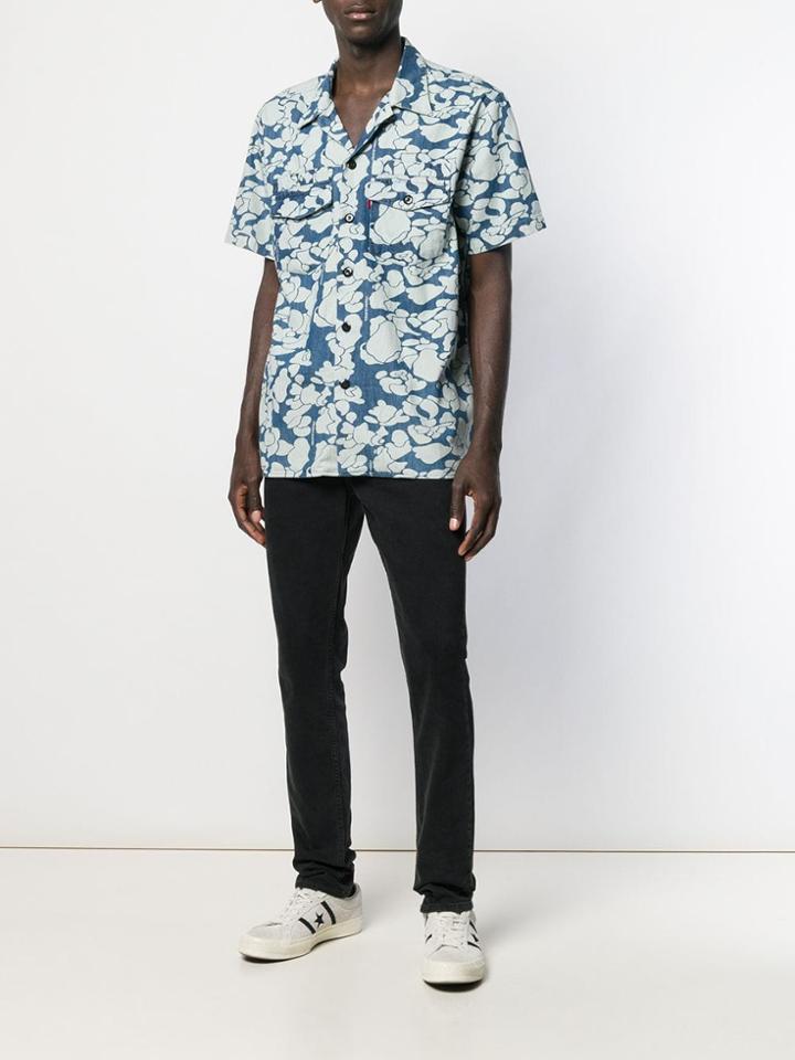 Levi's Printed Denim Shirt - Blue
