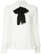 Frame Bow Tie Blouse - White