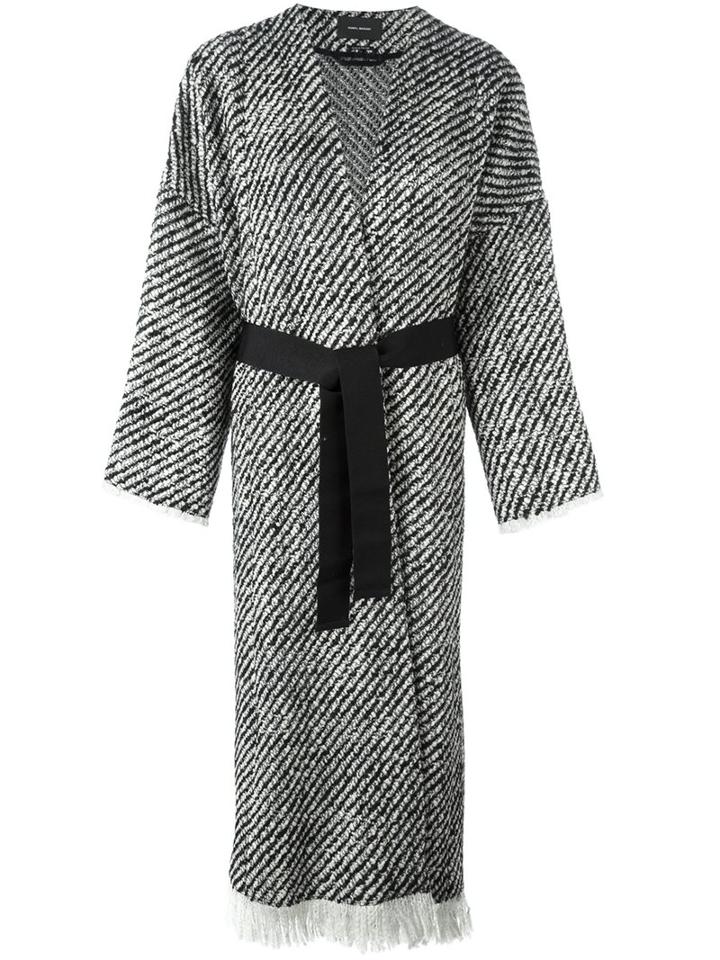 Isabel Marant 'iban' Tweed Coat, Women's, Size: 36, Black, Wool/polyamide/cotton/viscose